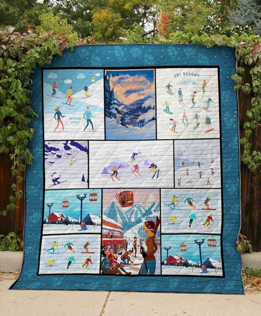Winter Resort Hur Quilt Cysiik and Home Decor