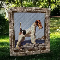 Wire Fox Terrier Sea Quilt Blanket Dhc09122026Dd and Home Decor