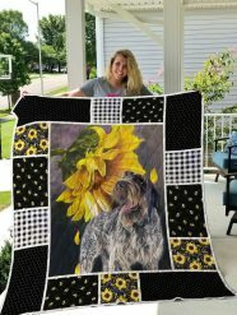 Wirehaired Pointing Griffon Quilt Blanket Lukcvc Dhc0301626Dd and Home Decor