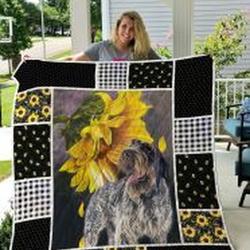 Wirehaired Pointing Griffon Quilt Blanket Lukcvc Dhc0301626Dd and Home Decor