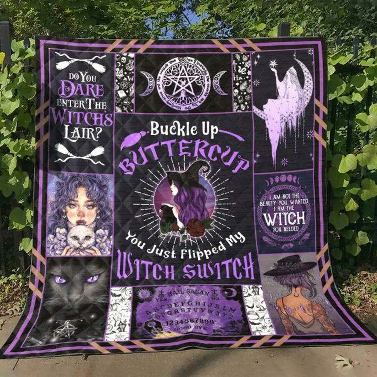 Witch Swich Quilt Blanket Quilt and Home Decor