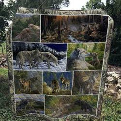 Wolf 1303 66 Quilt Blanket  Quilt and Home Decor