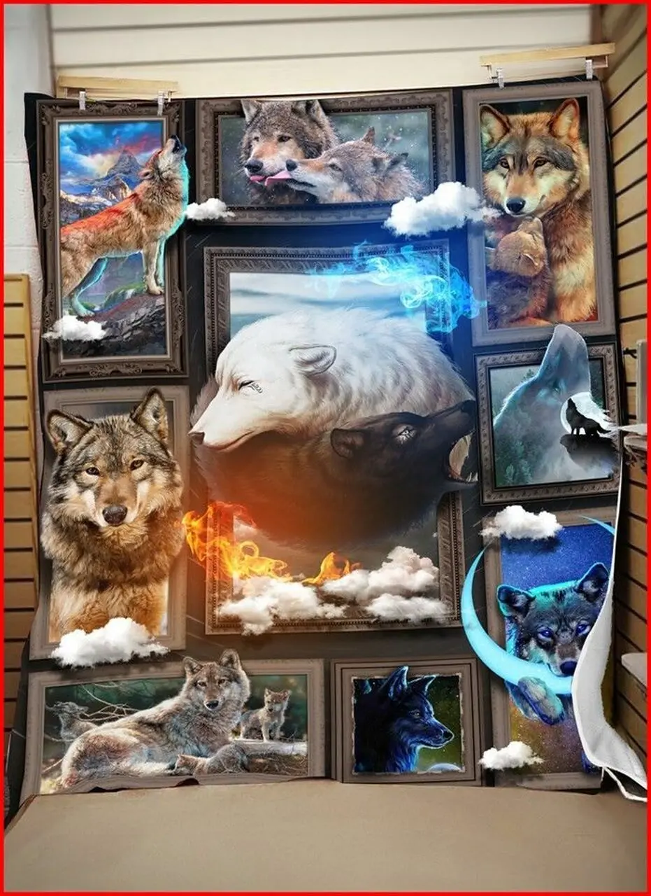 Wolf Beauty Of Wolfs Quilt Blanket Dhc04011451Dd and Home Decor