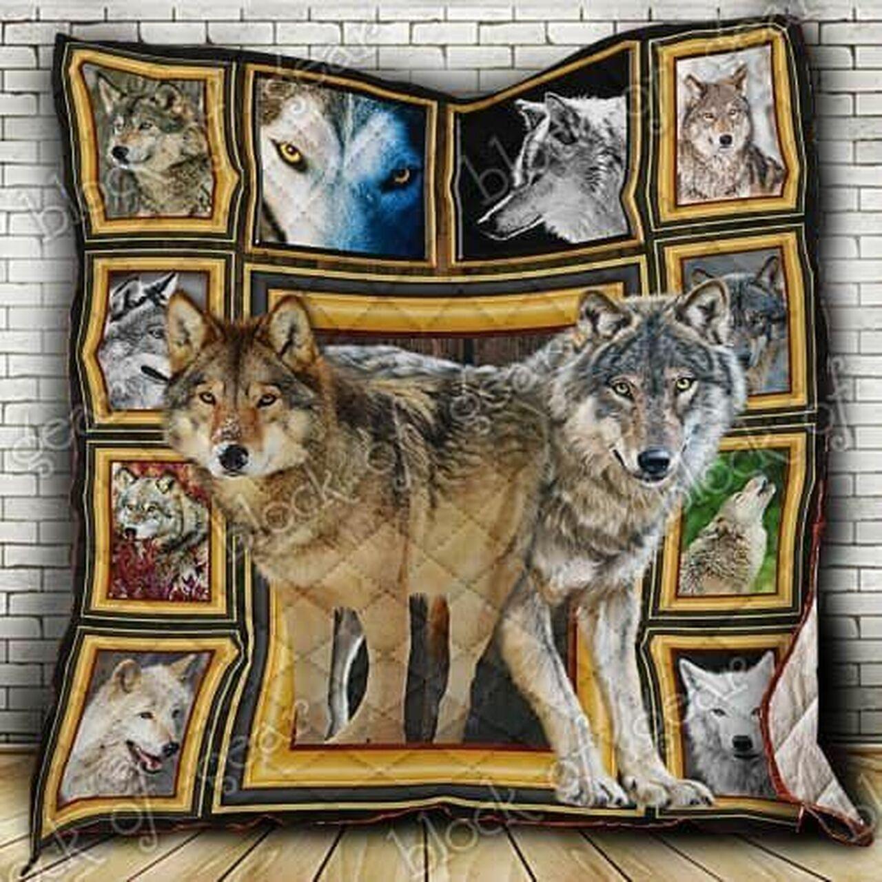 Wolf Cl18100813Mdq Quilt Blanket and Home Decor