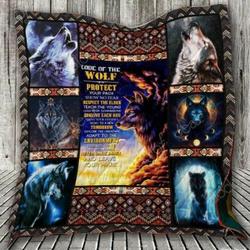 Wolf Cl2100619Mdq Quilt Blanket and Home Decor