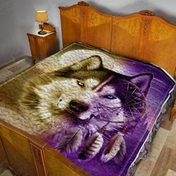 Wolf Dreamcatcher Quilt Home Decor  Quilt and Home Decor