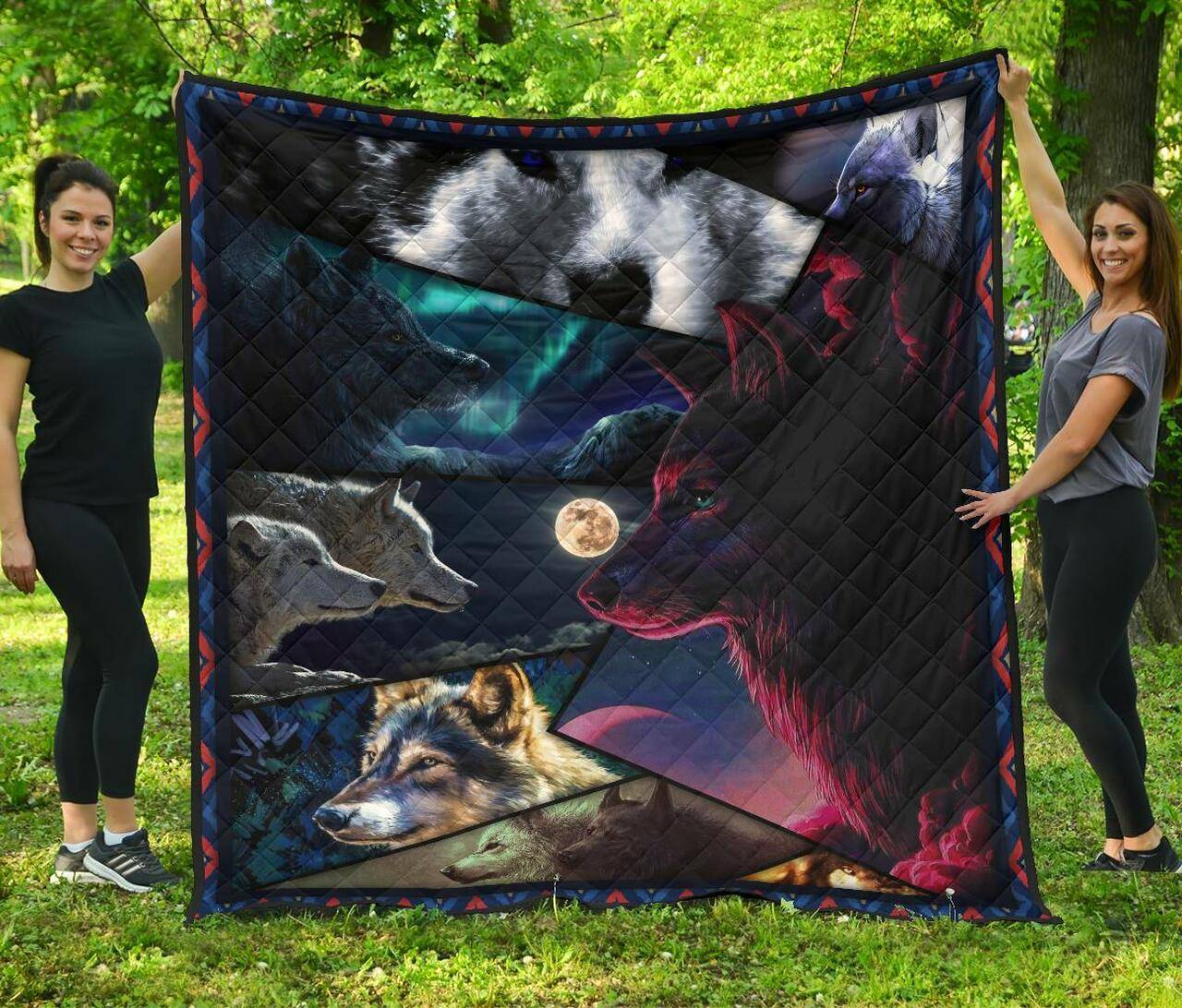 Wolf Fantastic Premium Quilt Bn Quilt and Home Decor
