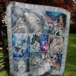Wolf H080403 Quilt Blanket  Quilt and Home Decor