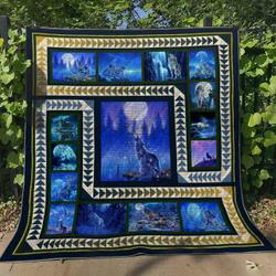 Wolf Hn240540 Quilt Blanket and Home Decor