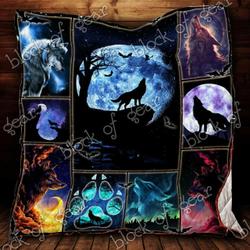 Wolf Moon Ah Quilt Derqos and Home Decor