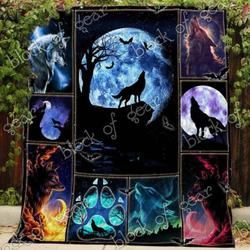 Wolf Moon Blanket Kc1707 Quilt and Home Decor