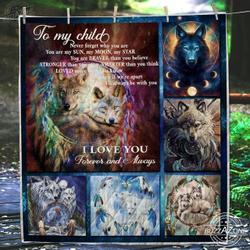 Wolf My Sun My Moon My Star Quilt Cc and Home Decor