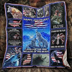Wolf Pack God Bless America Quilt P559  Quilt and Home Decor