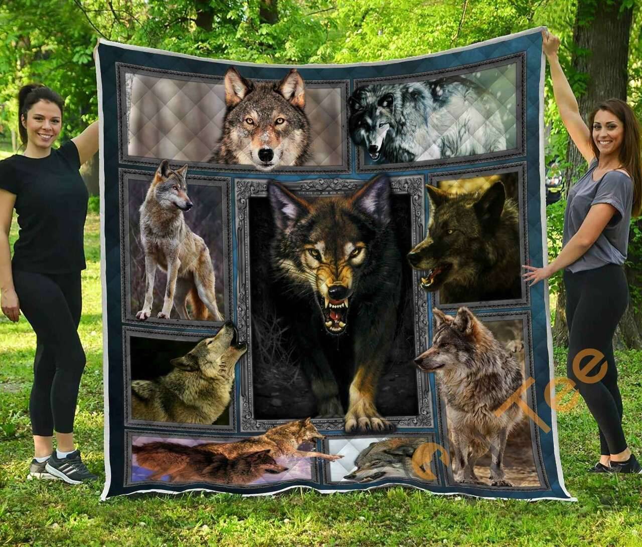 Wolf Premium Blanket TH0509 Quilt and Home Decor