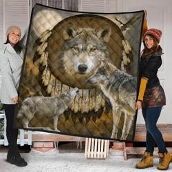 Wolf Quilt Blanket Dhc09121471Dd and Home Decor