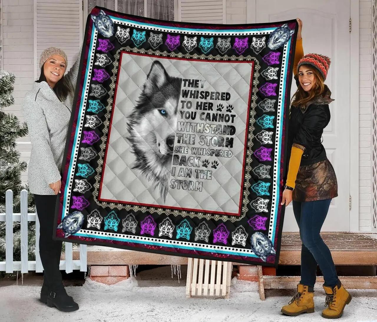 Wolf Quilt Blanket Dhc09121526Dd and Home Decor