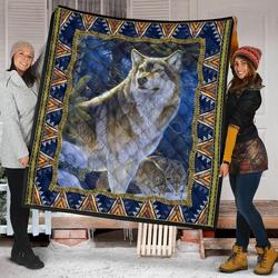 Wolf Quilt Blanket Dhc09121529Dd and Home Decor