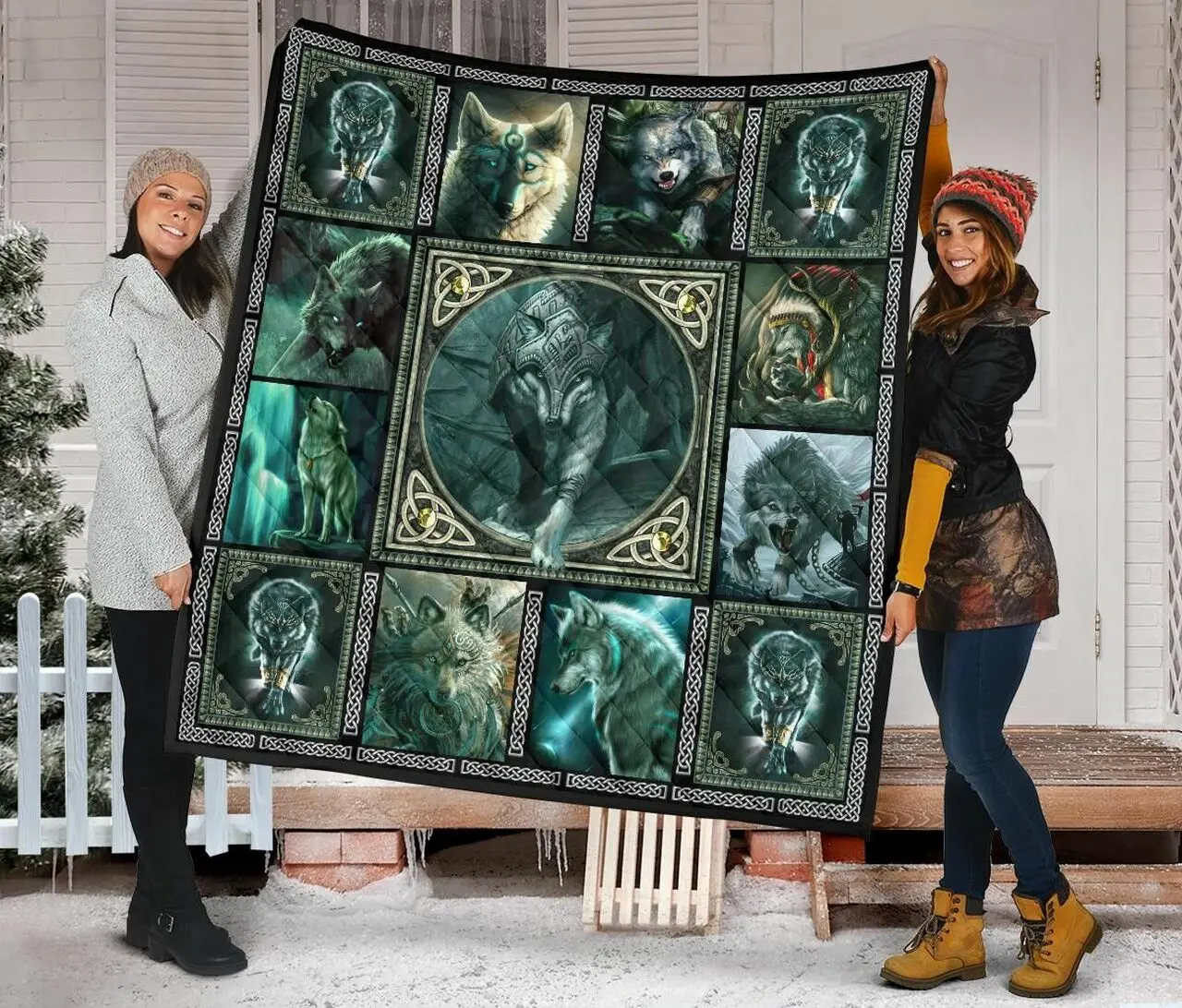 Wolf Quilt Blanket Dhc09121568Dd and Home Decor