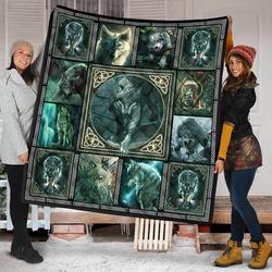 Wolf Quilt Blanket Dhc09121568Dd and Home Decor
