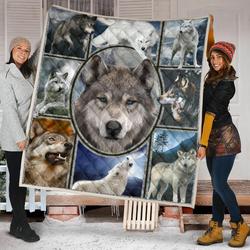 Wolf Quilt Blanket Dhc09121594Dd and Home Decor