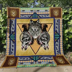 Wolf Tt230730B Quilt Blanket and Home Decor