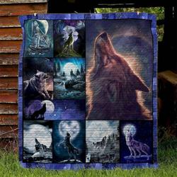 Wolf Vm130540 Quilt Blanket and Home Decor