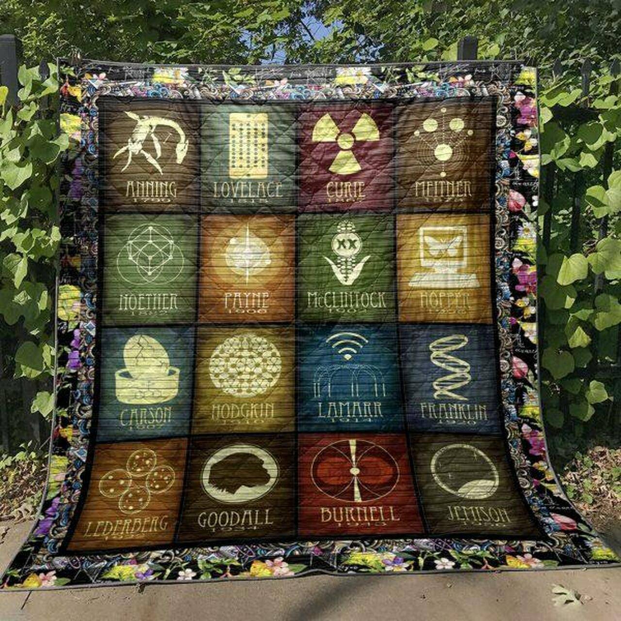 Women In Science Quilt Blanket Hn57 Quilt and Home Decor