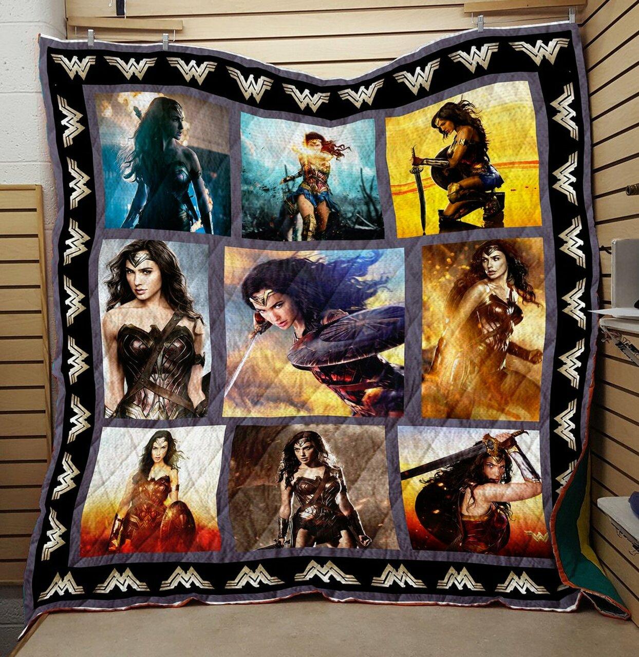 Wonder Woman Fight Quilt V1 Quilt and Home Decor