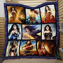 Wonder Woman Fight Quilt V5  Quilt and Home Decor