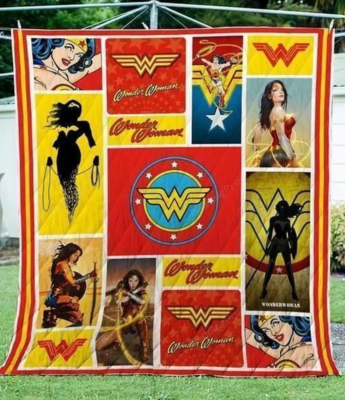 Wonder Woman Quilt Blanket and Home Decor