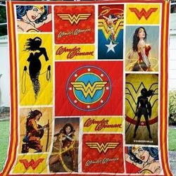 Wonder Woman Quilt Blanket and Home Decor