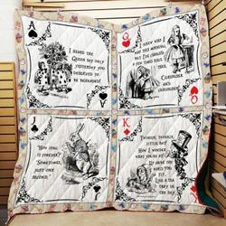 Wonderland The Playing Cards Quilt Blanket and Home Decor