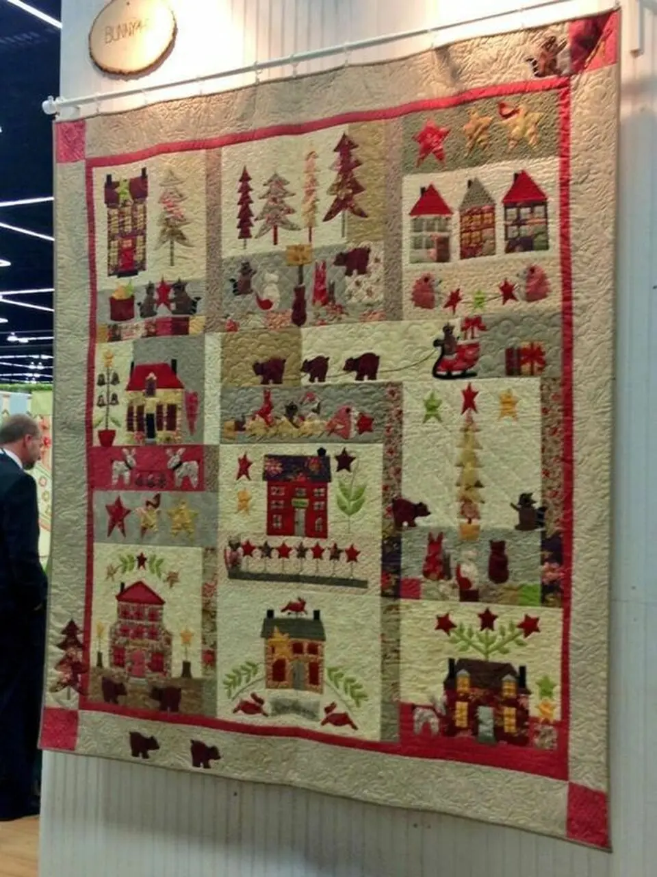 Woodland Chrismas Cl16100164Mdq Quilt Blanket and Home Decor