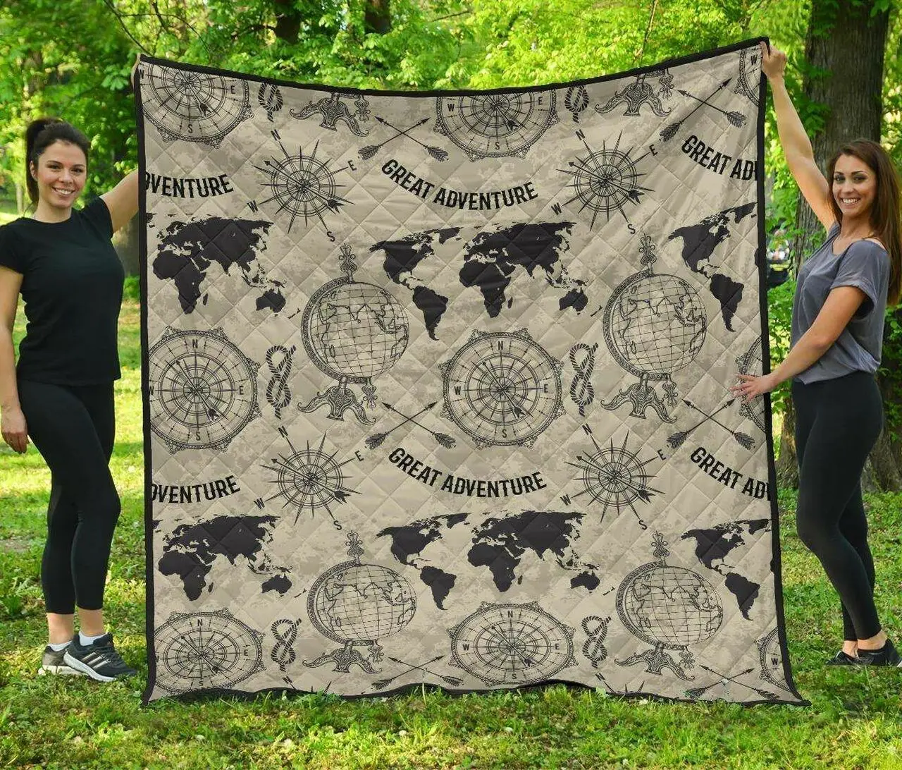 World Map Cl12100756Mdq Quilt Blanket and Home Decor