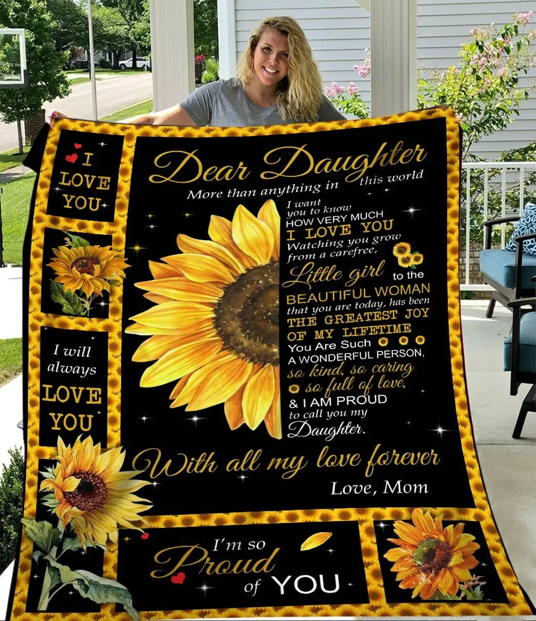 Wozoro Quilt Dear Daughter Twin King Queen Size and Home Decor