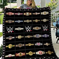 Wwe Network Quilt Blanket Th2506 and Home Decor