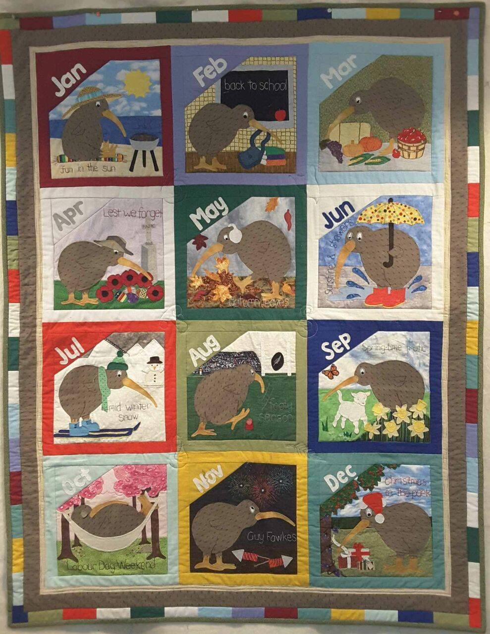 Year Of The Kiwi Clm030759 Quilt Blanket and Home Decor