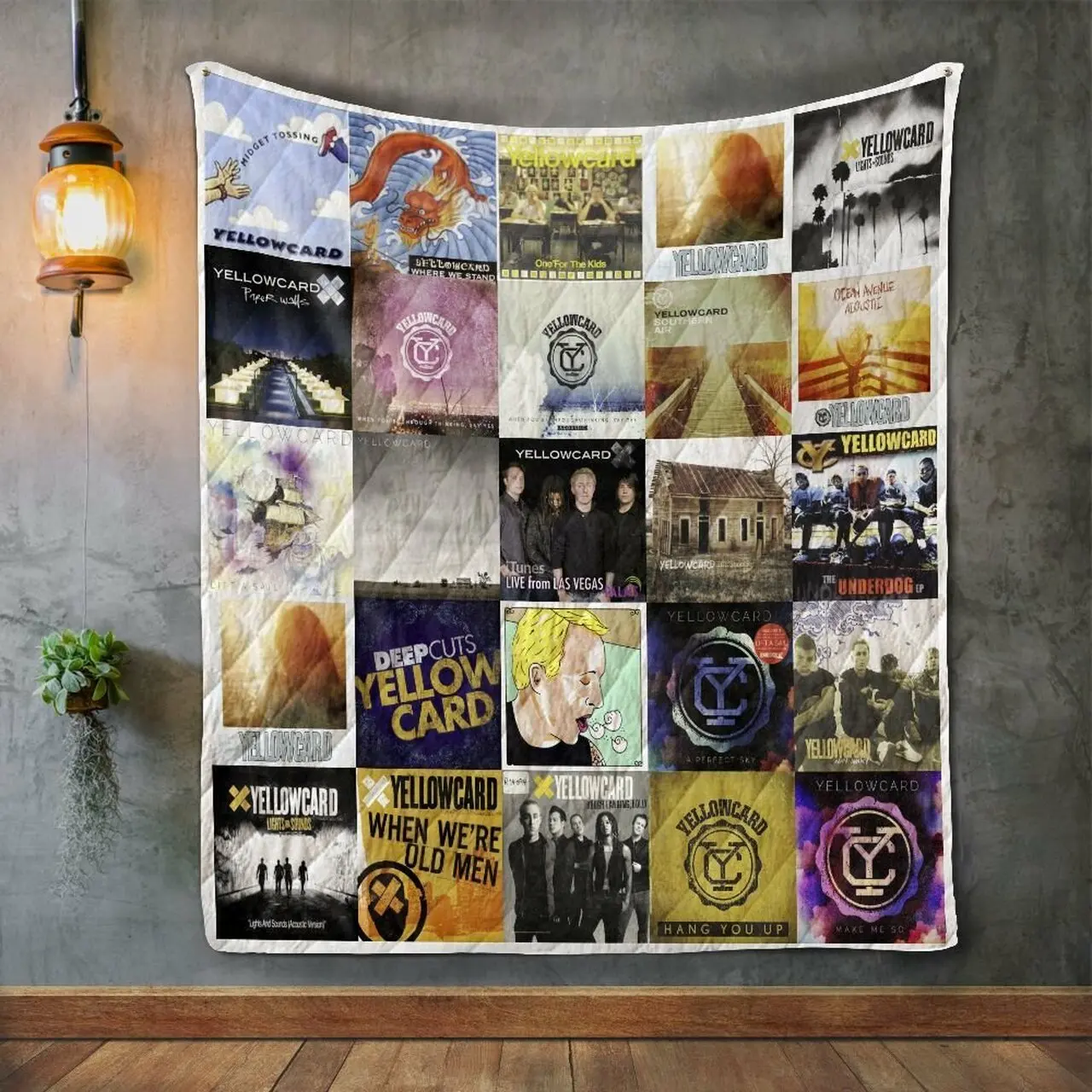 Yellowcard Quilt Blanket and Home Decor