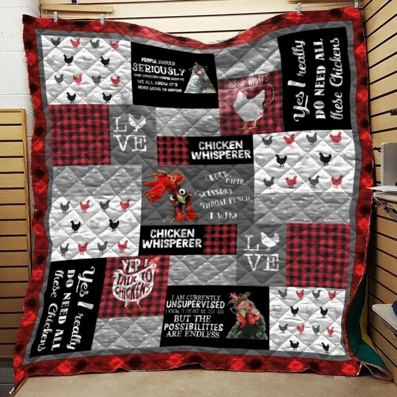 Yes I Really Do Need All These Chickens Quilt Blanket Great Customized Blanket Gifts For Birthday Christmas Thanksgiving and Home Decor