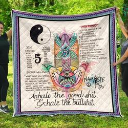Yoga Exhale Quilt Blanket Dhc090120730Td and Home Decor