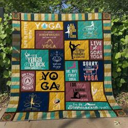 Yoga Hn240541 Quilt Blanket and Home Decor