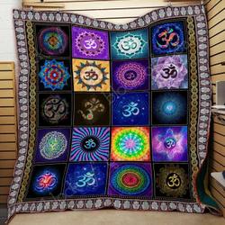 Yoga Symbols Clt170733 Quilt Blanket and Home Decor