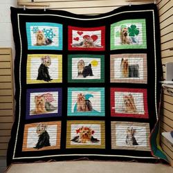 Yorkie 19022299 Quilt Blanket  Quilt and Home Decor
