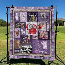 Yorkie Hur Quilt ay and Home Decor