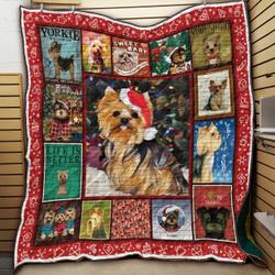 Yorkshire Terrier Christmas Quilt Blanket Dhc09121941Dd and Home Decor