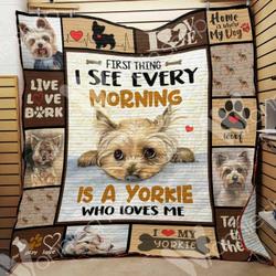Yorkshire Terrier Dog Lnt0312013 Quilt Blanket and Home Decor