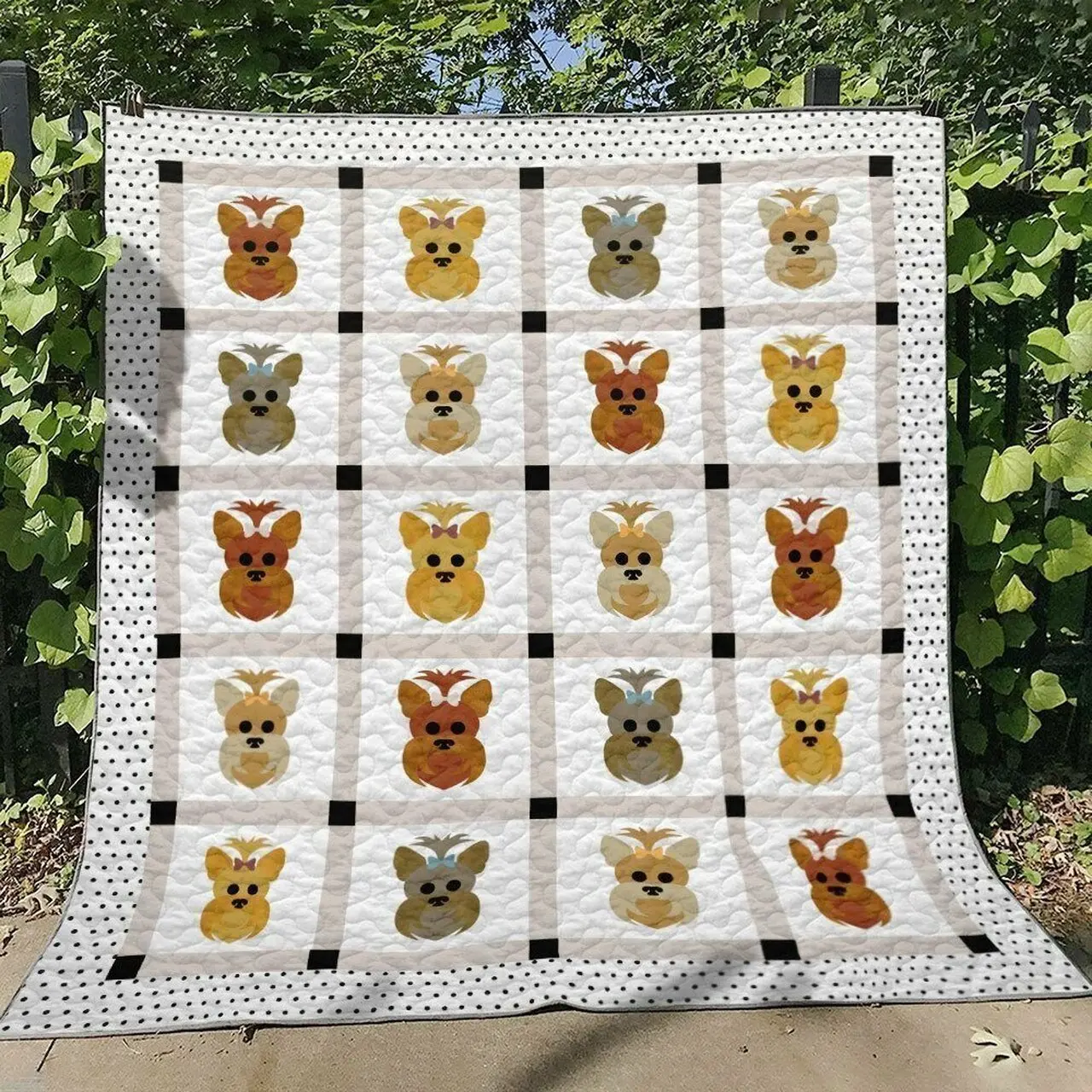 Yorkshire Terrier Qn160729 Quilt Blanket and Home Decor