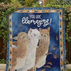 You Are Llamazing Clt140652 Quilt Blanket and Home Decor
