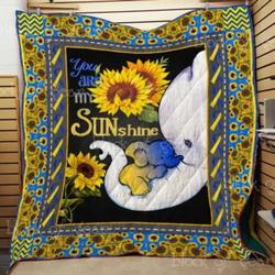 You Are My Sunshine Elephant Cl22100575Mdq Quilt Blanket and Home Decor