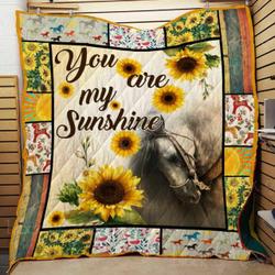 You Are My Sunshine Horse Cl22100583Mdq Quilt Blanket and Home Decor